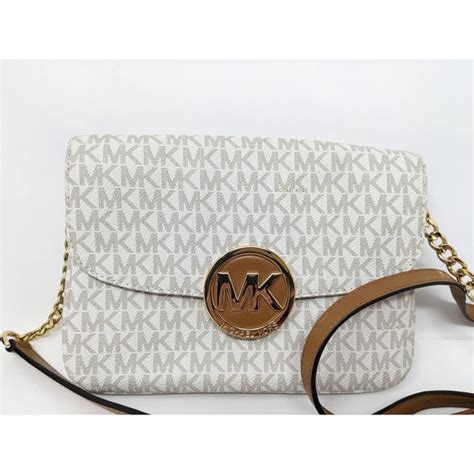 michael kors fulton vanilla flap gusset bag|michael michael kors fulton flap gusset crossbody .